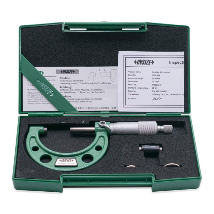 میکرو متر 25 میلیمتر اینسایز