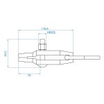 ابعاد گیره مستقیم صافکاری کینگتونی