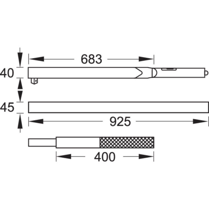 ابعاد ترکمتر آلومینیومی 2000 نیوتون متر آلمانی
