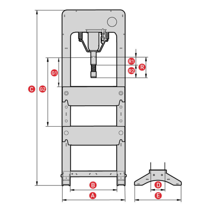 ابعاد جک دروازه ای پمپ جدا مگا اسپانیا
