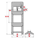 ابعداد پرس رو میزی مگا اسپانیا