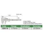 کولیس ساده 7 سانت اینسایز کد 70-1204 - Image 2