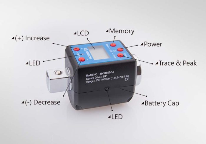 آداپتور دیجیتال 200 الی 1000 نیوتن متر کینگ تونی درایو 3/4 - Image 3