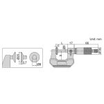 میکرومتر دیسکی خارج سنج 100-75 میلی متر اینسایز مدل 100-3282 - Image 2