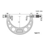میکرومتر خارج سنج 500-400 میلی متر اینسایز مدل 500-3205 - Image 2
