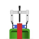 پولی کش ریلی دو شاخ ناخنی فورزا مدل 1750C - Image 2