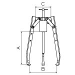 فولی کش هیدرولیک 10 تن فورزا مدل 3310THX - Image 2