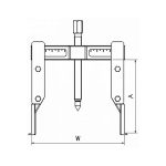 پولی کش ریلی دو شاخ ناخنی فورزا مدل 1750C - Image 3
