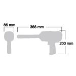 بکس بادی 3/4 اینچ شفت بلند شینانو مدل SI-1556 - Image 3