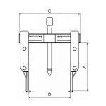 پولی کش ریلی دو شاخ ناخنی فورزا مدل 1750C - Image 4