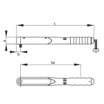 ترکمتر آلومنیومی 120 نیوتن درایو 1/2 گدور مدل 001-8561 - Image 6