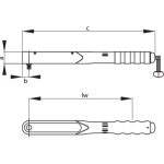 ترکمتر آلومنیومی 360 نیوتن درایو 3/4 گدور مدل 001-8570 - Image 7