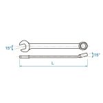 آچار یکسر رینگ تکی اینچ کینگ تونی کد 5060 - Image 2