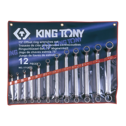 آچار دو سر رینگ 12 عددی کینگ تونی مدل 1712MR آچار فروش