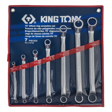 سری آچار دو سر رینگ 7 عددی کینگ تونی مدل 1707SR آچار فروش