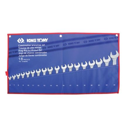 سری آچار یکسر رینگ 18 عددی کینگ تونی کد 1218MRN آچار فروش