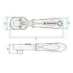 جغجغه 1/4 بیت خور کینگ تونی مدل 276AG - Image 3
