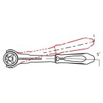 جغجغه درایو 3/8 مفصلی کینگ تونی مدل 3752 - Image 4