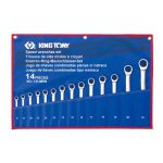 ست آچار جغجغه ثابت یکسر رینگ 14 عددی کینگ تونی مدل 12114MRN آچار فروش