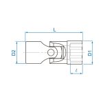 بکس لقلقه ای درایو 3/8 کینگ تونی مدل 3750M - Image 2