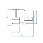 بکس 12 گوش درایو 1/2 کینگ تونی مدل 4330MR - Image 2