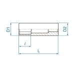 بکس 1/4 اینچ 6 گوش بلند کینگ تونی مدل 2235M - Image 2