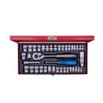 جعبه بکس 39 پارچه درایو 1/4 و 3/8 کینگ تونی 5039CR آچار فروش