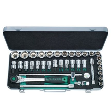 جعبه بکس میلیمتری درایو 1/2 هایکو آلمان 36 پارچه آچار فروش