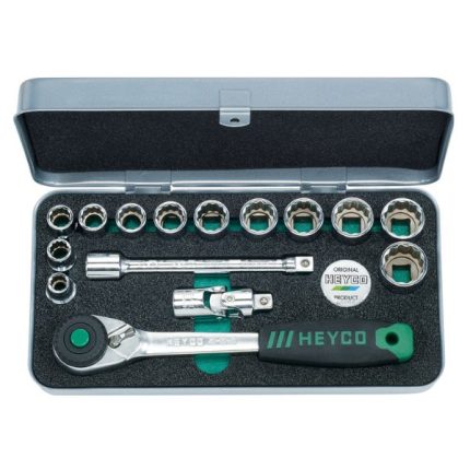 جعبه بکس میلیمتری درایو 3/8 هایکو آلمان 15 پارچه آچار فروش