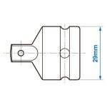 تبدیل بکس 1/2 به 3/4 اینچ کینگ تونی 4866P - Image 2