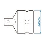 تبدیل بکس 3/4 به 1 اینچ کینگ تونی 6868P - Image 2