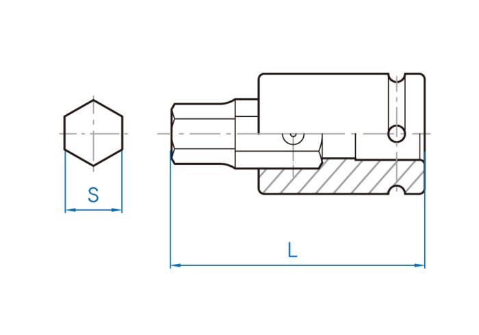 آلن بکس دو تکه فشار قوی درایو 3/4 کینگ تونی 609616M - Image 2