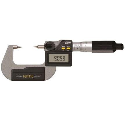 میکرومتر سوزنی دیجیتال 25-0 میلیمتر اسیمتو 0-01-126 آچار فروش