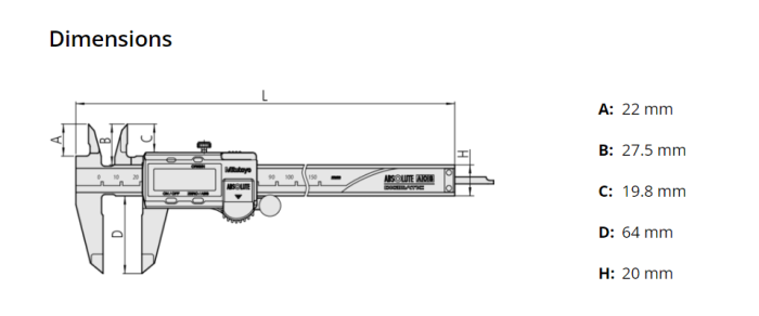 کولیس دیجیتال 30 سانت میتوتویو 30-193-500 - Image 2
