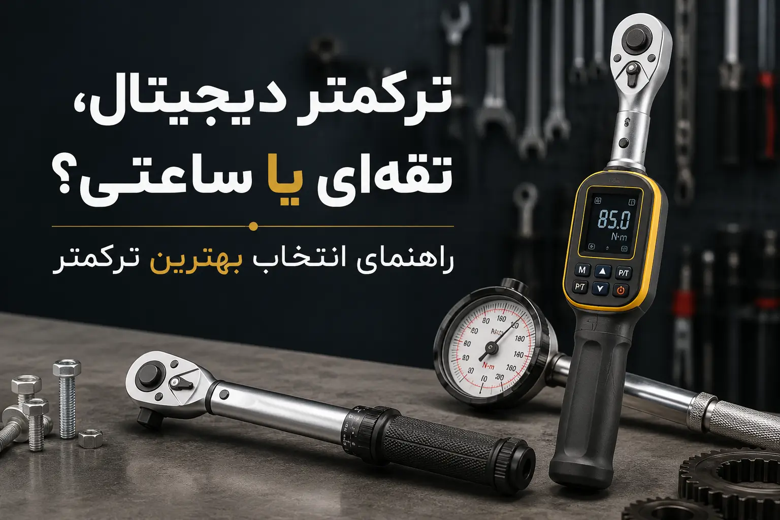 ترکمتر دیجیتال، تقه‌ای یا ساعتی؟ راهنمای انتخاب بهترین ترکمتر