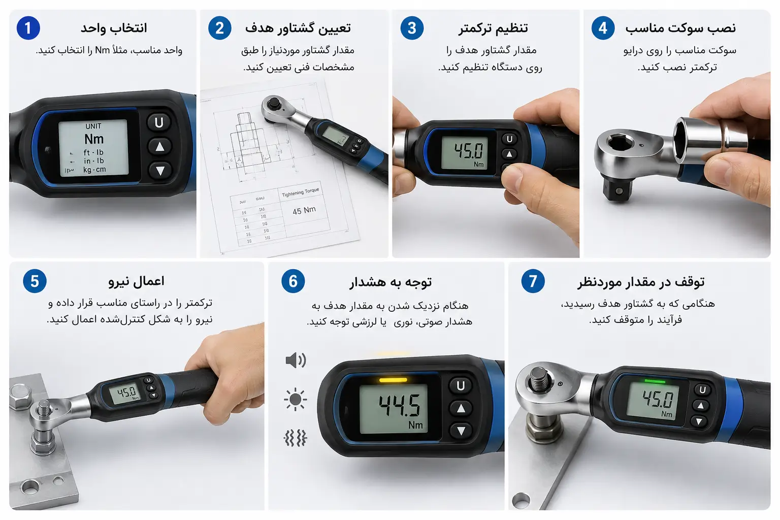 چگونه از ترکمتر دیجیتال استفاده کنیم؟