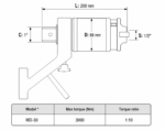 مولتی پلایر گشتاور 3000 نیوتن متر دوتک مدل MD-30 - Image 2