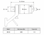 مولتی پلایر گشتاور 4200 نیوتن متر دوتک مدل MD-42 - Image 2
